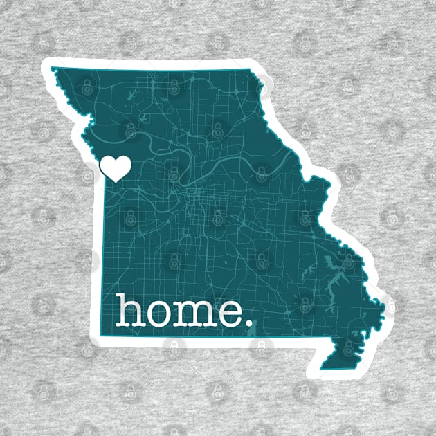 Kansas City Home Map Art by sentinelsupplyco